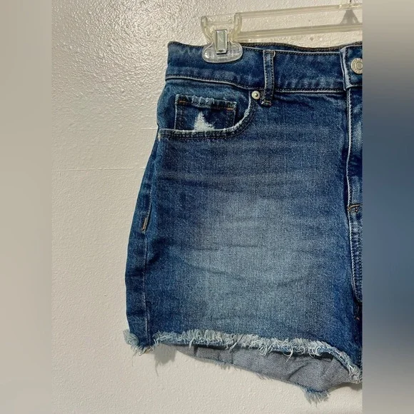 LOFT High Waisted Mom Jean Denim Shorts - 2/26 (measures 29") - Picture 6 of 11